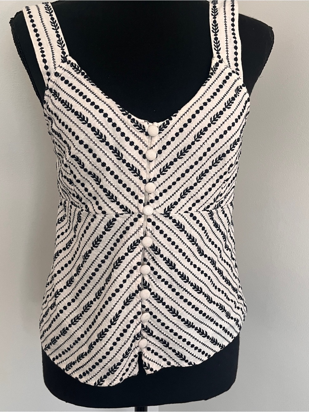 Anthropologie Maeve Sylvia Embroidered Top Sz XS - Picture 2 of 7